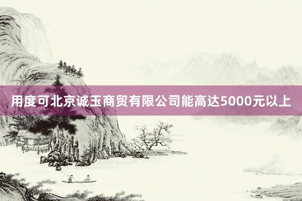 用度可北京诚玉商贸有限公司能高达5000元以上